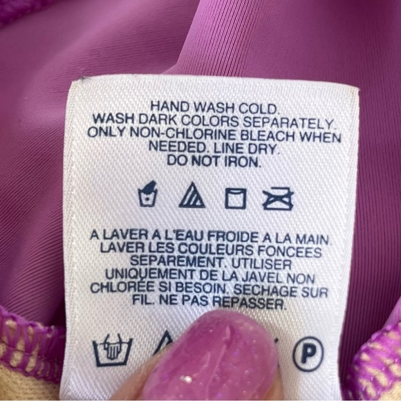 •Lands End• Girls Long Sleeve Sequin Shark Rash Guard  - Size Medium (5-6) - Picture 6 of 7